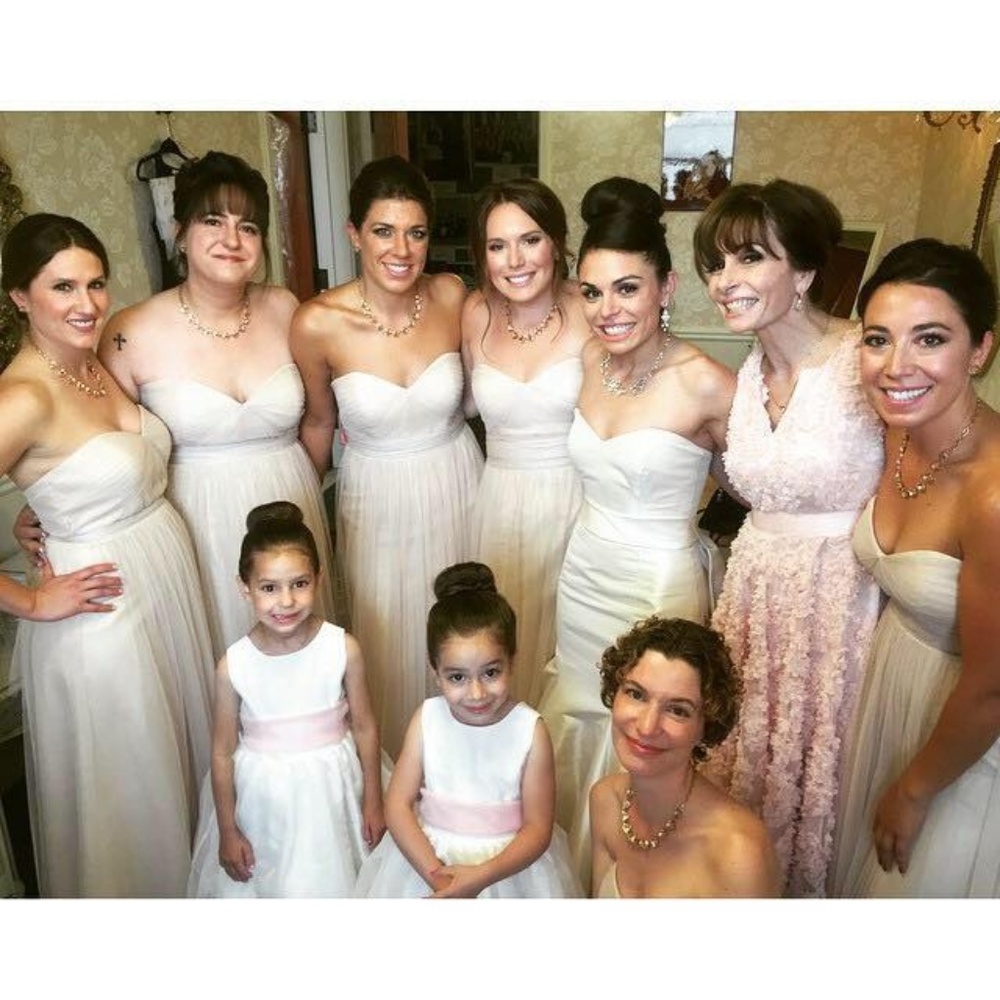 Jenni Yoo Annabelle Convertible Tulle Column Dress